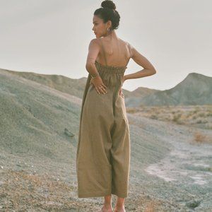 Ozma of California Deia Jumpsuit Grass S